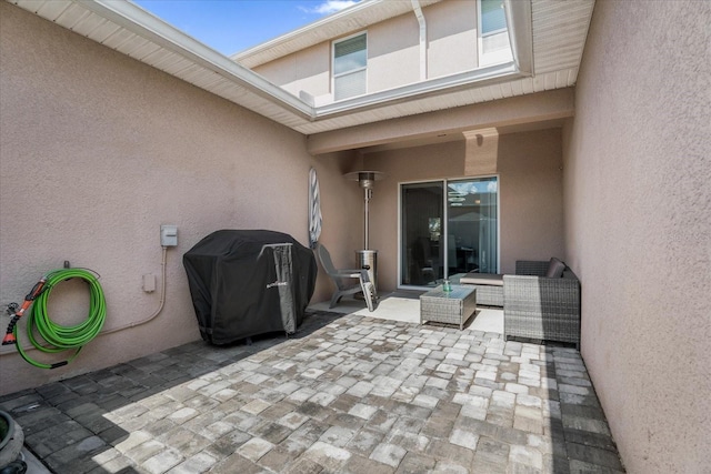 view of patio / terrace featuring grilling area