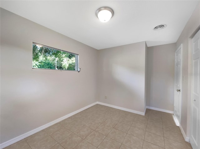 view of tiled empty room