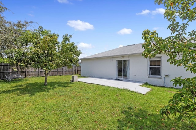 view of yard featuring a patio