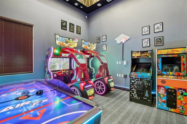 playroom featuring carpet