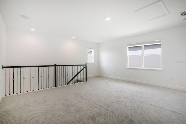 view of carpeted empty room