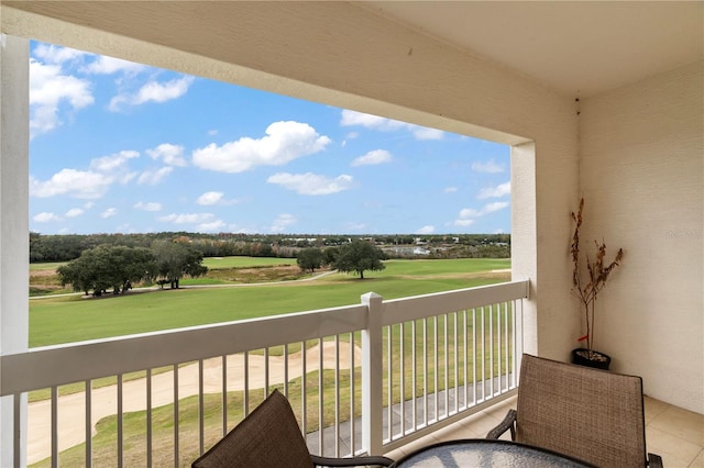 view of balcony