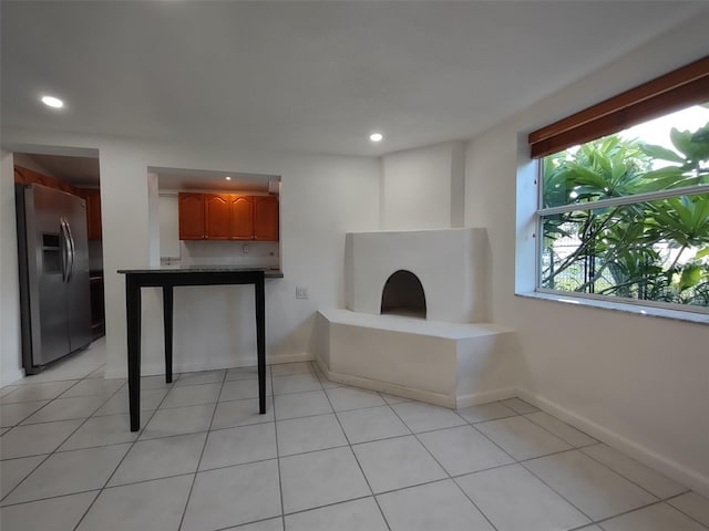 view of tiled living room