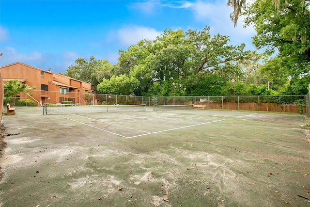 view of sport court