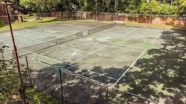 view of sport court