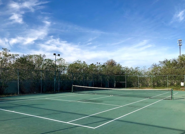 view of tennis court