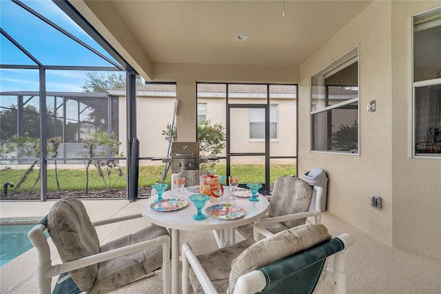 view of sunroom / solarium