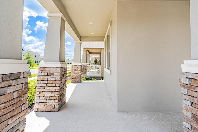 view of patio / terrace featuring a porch