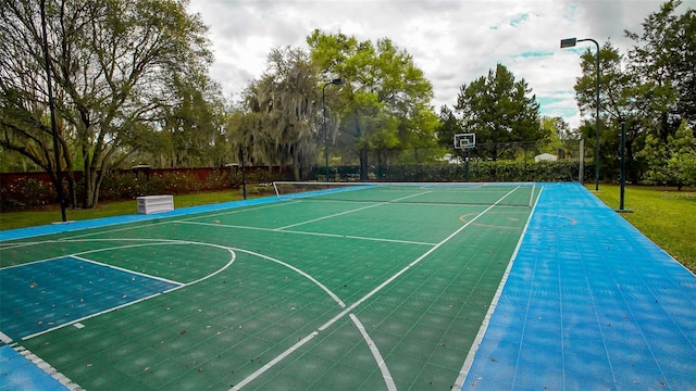 view of basketball court