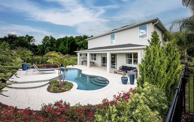 2424 Park Ridge St, Apopka, FL 32712 - view of pool featuring a patio area and an outdoor hangout area