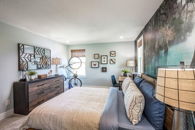 2424 Park Ridge St, Apopka, FL 32712 - bedroom with recessed lighting, a textured ceiling, and carpet