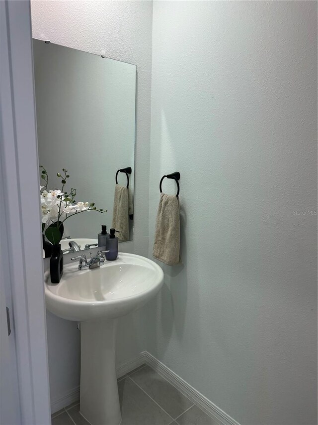 bathroom featuring tile patterned floors