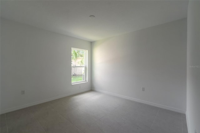 view of tiled empty room