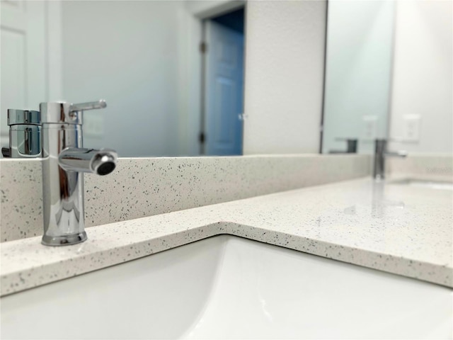 interior details featuring vanity