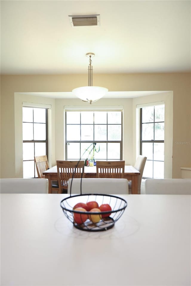 view of dining area