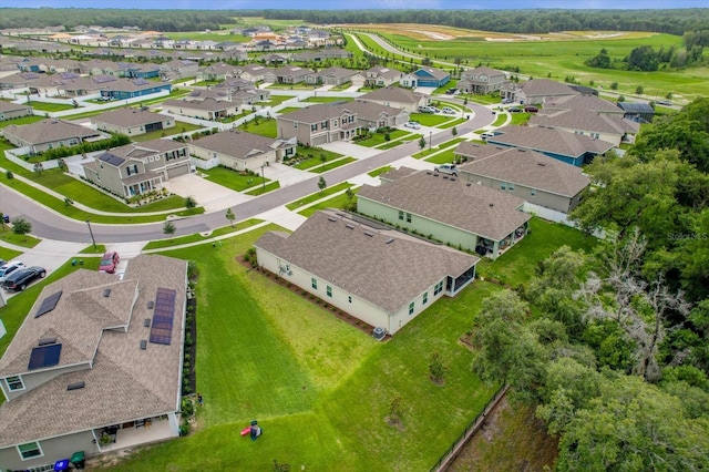 aerial view featuring a residential view