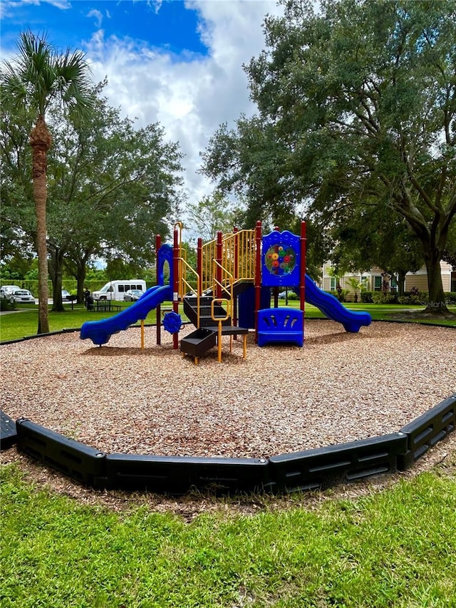 view of jungle gym