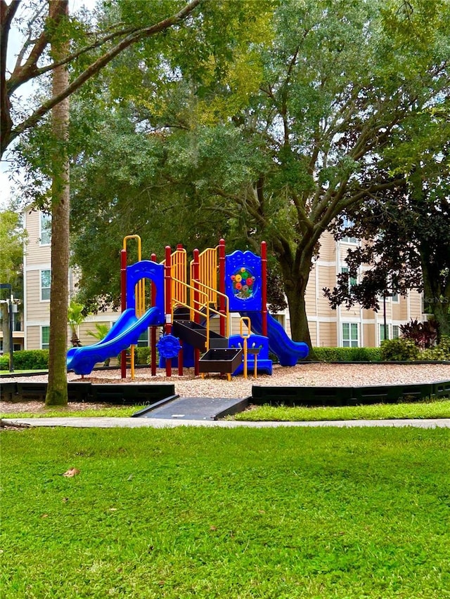 view of jungle gym