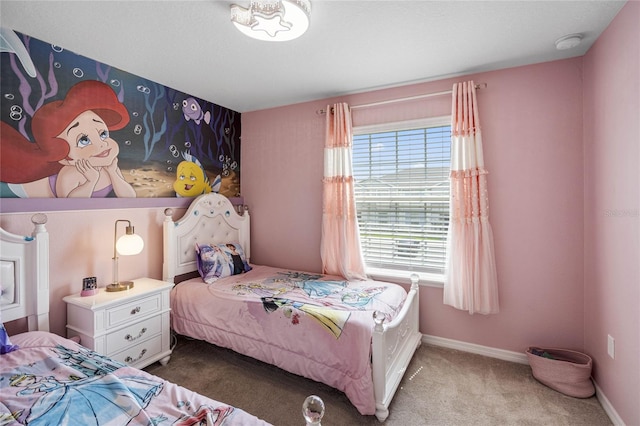 bedroom featuring carpet flooring