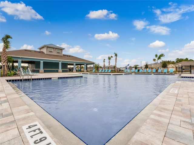 view of pool with a patio area