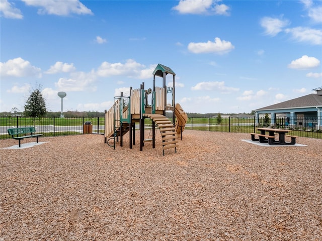 view of jungle gym