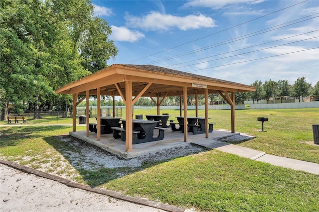 701 Castlewood Dr, Winter Springs, FL 32708 - view of property's community with a gazebo, a lawn, and a patio