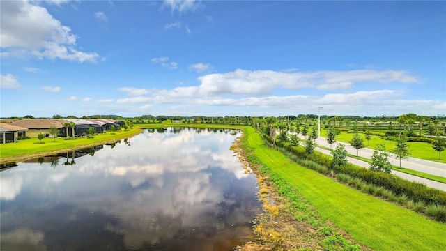 view of water feature