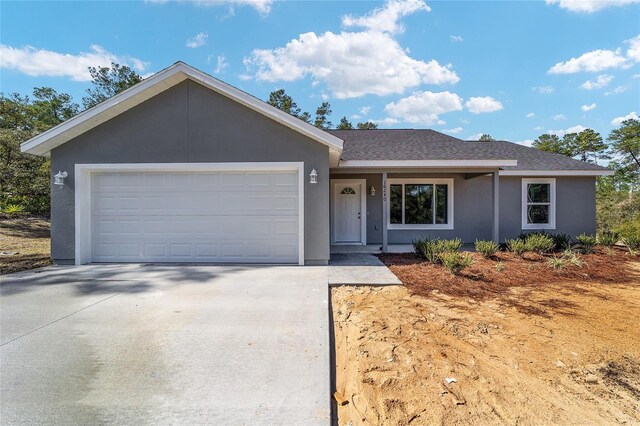 ranch-style house with a garage