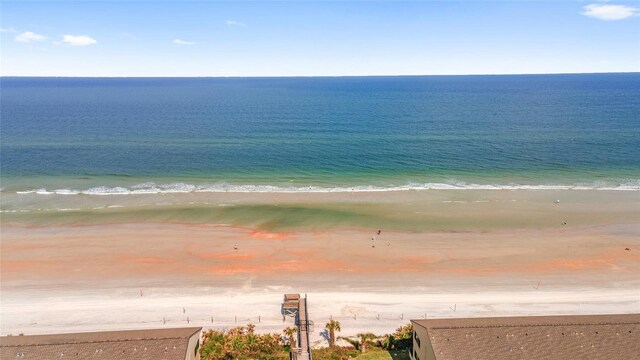 property view of water with a view of the beach