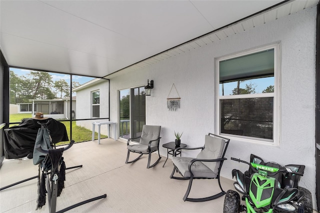 view of sunroom / solarium