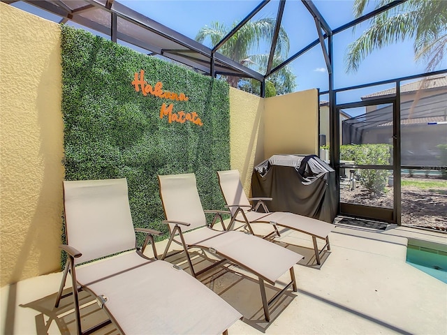 view of sunroom