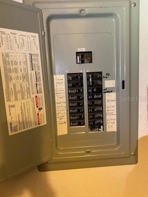 utility room featuring electric panel