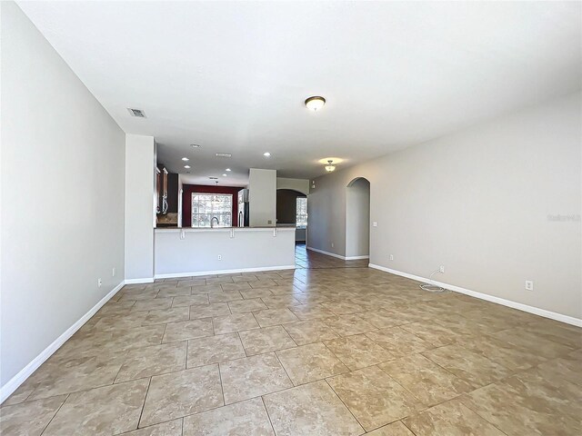 view of unfurnished living room