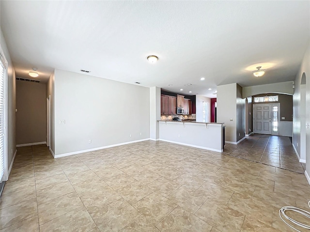 view of unfurnished living room