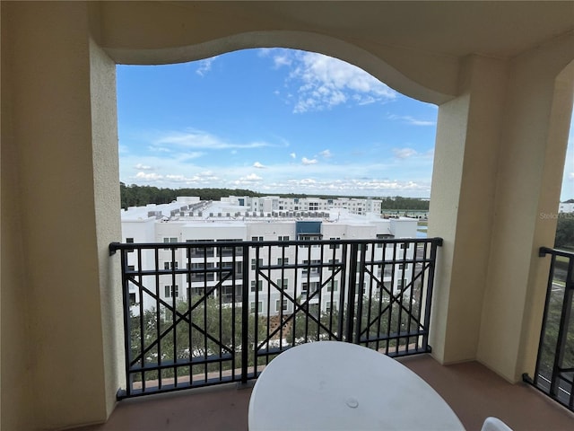 view of balcony