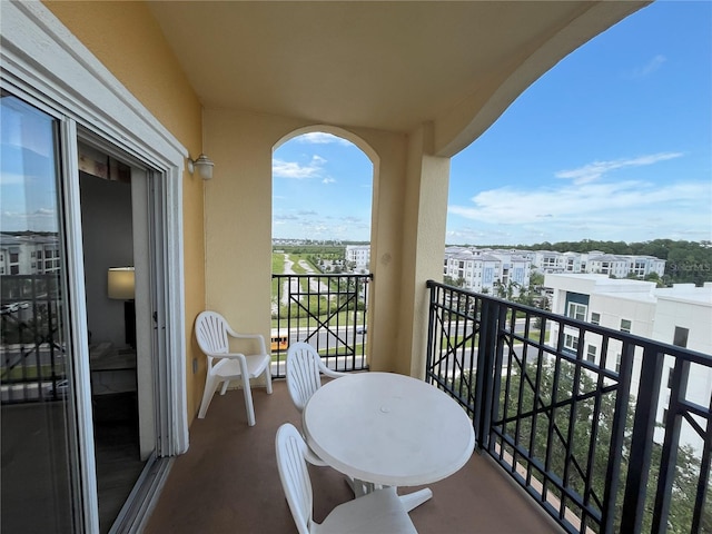 view of balcony