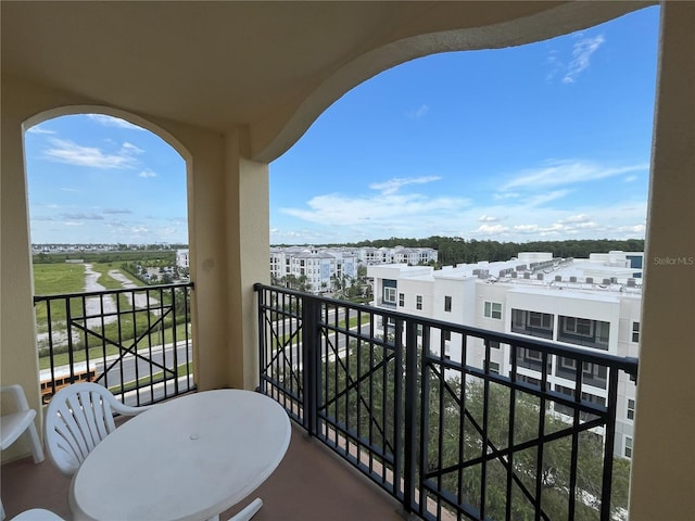 view of balcony