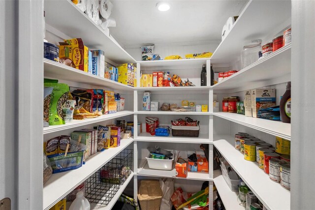 view of pantry