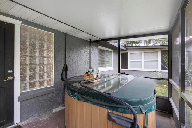 view of sunroom / solarium