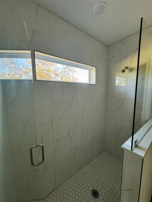 bathroom with walk in shower