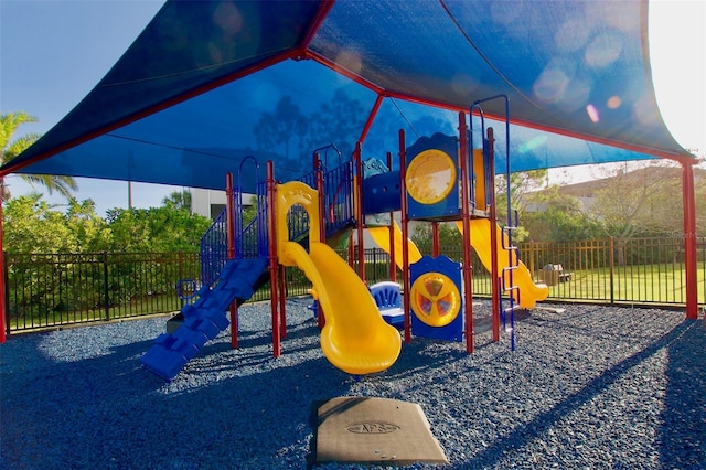 view of jungle gym