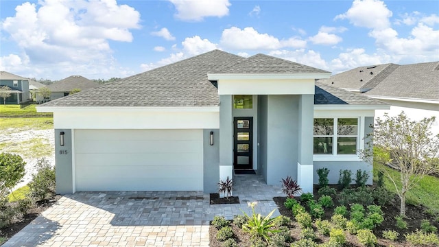 view of front of home featuring a garage