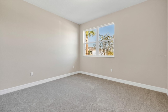 view of carpeted empty room