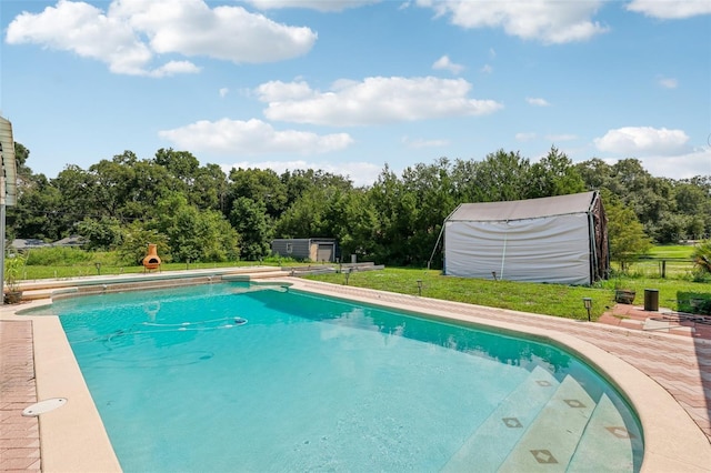 view of pool