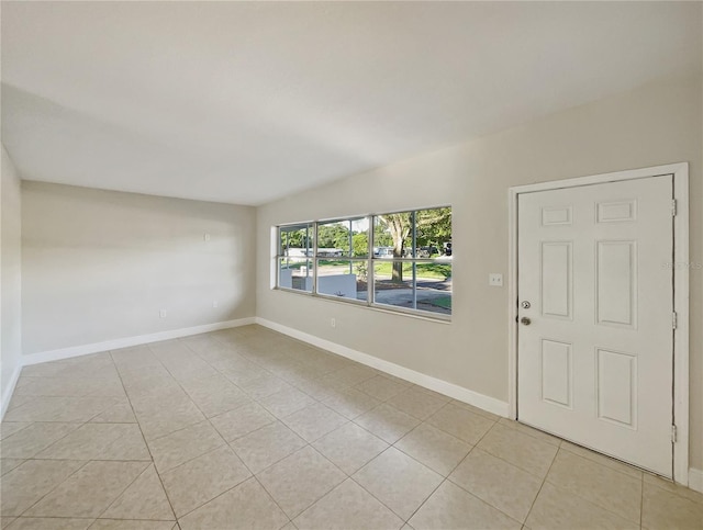 view of tiled spare room