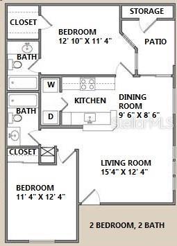 1073 S Hiawassee Rd Unit 1018, Orlando, FL 32835 - plan