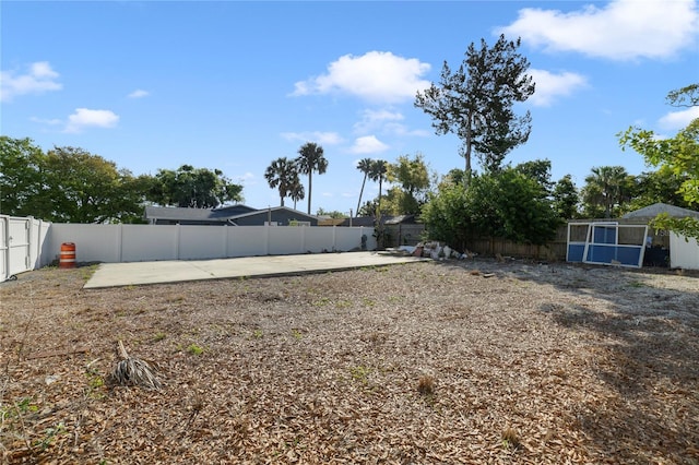 view of yard featuring a patio