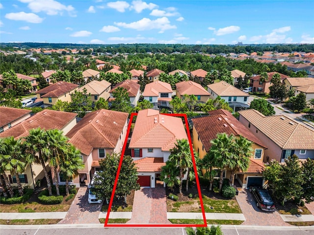 birds eye view of property featuring a residential view