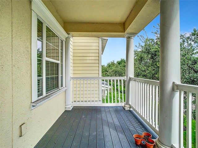 view of wooden terrace