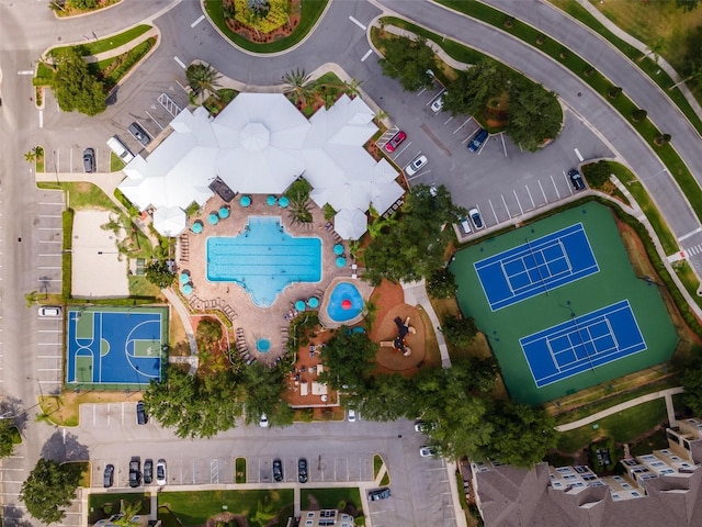 8105 Coconut Palm Way Unit 203, Kissimmee, FL 34747 - aerial view of property's location with a pool
